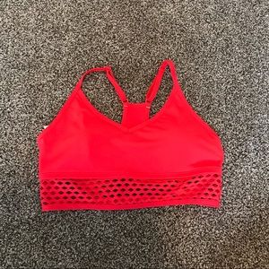 VS PINK Red Sports Bra Medium